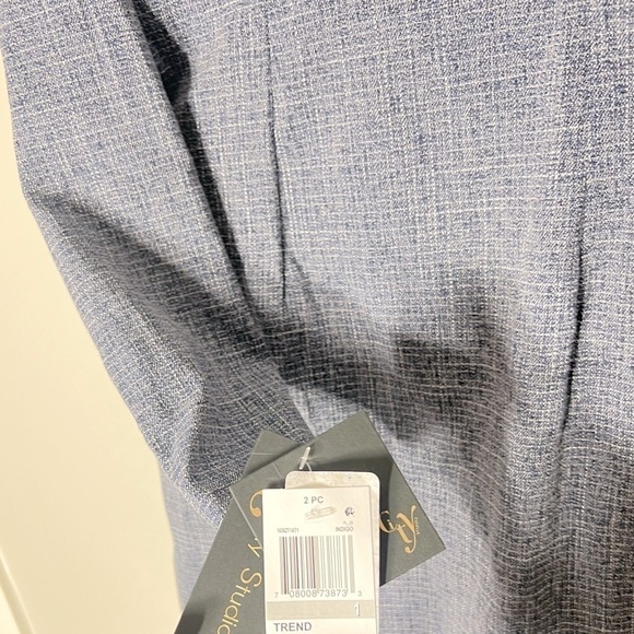 NWT CITY STUDIOS Juniors' 2-Piece Belted Jacket & Dress Set blue size 1 - Picture 11 of 13